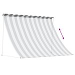 vidaXL Auvent Anthracite et blanc 300 x 150 cm