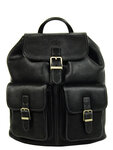 Sac à dos tendance- KATANA- en cuir- L32.0 x H37.0 x P13.0 cm-  32543 - Noir