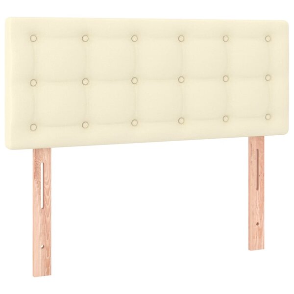 vidaXL Tête de lit Crème 80x5x78/88 cm Similicuir