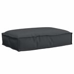 vidaXL Coussin pour assise de palette Noir 60 x 40 x 8 cm Tissu Oxford