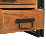 vidaXL Table Basse 90x50x38 cm Bois Massif d'Acacia
