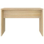 vidaXL Ensemble de coiffeuse Chêne Sonoma 74 5x40x141 cm