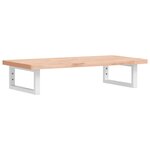 vidaXL Étagère de vasque murale acier et bois massif de hêtre