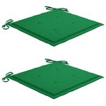vidaXL Chaises pliables de jardin lot de 2 avec coussins Bambou