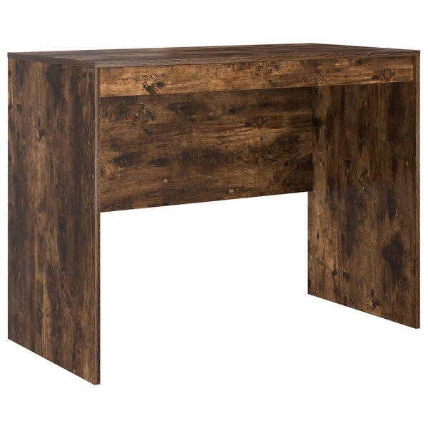 vidaXL Bureau d'écriture Chêne fumé Panneau de particules 100 x 50 x 76 cm