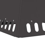 vidaXL Braise Noir 48 x 48 x 40 cm Acier