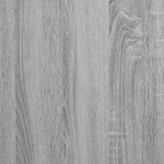 vidaXL Cadre de lit sans matelas sonoma gris 200x200 cm