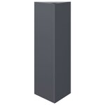 vidaXL Jardinières 2 Pièces anthracite triangulaire 30x26x75 cm acier