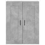 vidaXL Armoire murale gris béton 69 5x34x90 cm bois d'ingénierie