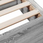 vidaXL Cadre de lit et tiroirs sonoma gris 135x190 cm bois ingénierie