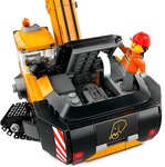 LEGO City - Pelleteuse de Chantier Jaune 60420 : Aventure de Construction pour Enfants