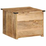 vidaXL Table basse avec tiroirs 50x50x40 cm bois de manguier massif