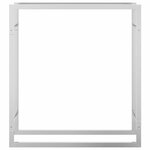 vidaXL Portant de bois de chauffage 80x28x86 cm acier inoxydable