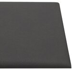 vidaXL Panneaux muraux 12 Pièces Gris 30x15 cm Similicuir 0 54 m²