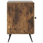 vidaXL Cabinet de chevet Chêne fumé 43 x 34 5 x 50 cm