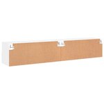 vidaXL Meubles TV muraux 2 Pièces blanc 80x30x30 cm bois d'ingénierie