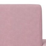 vidaXL Canapé-lit pour enfants 2 places rose peluche douce