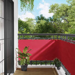 vidaXL Écran de balcon Bordeaux 75 x 400 cm Oxford alu enduit de PU