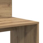 vidaXL Bureau chêne artisanal 90x48x101 5 cm en bois d'ingénierie
