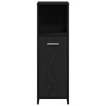 vidaXL Set de Meubles de Salle de Bain avec étagère 4 Pièces Chêne noir