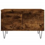 vidaXL Table basse chêne fumé 55x55x36 5 cm bois d'ingénierie