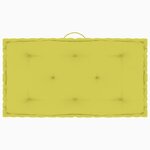 vidaXL Coussins de plancher de palette 7 Pièces Vert pomme Coton