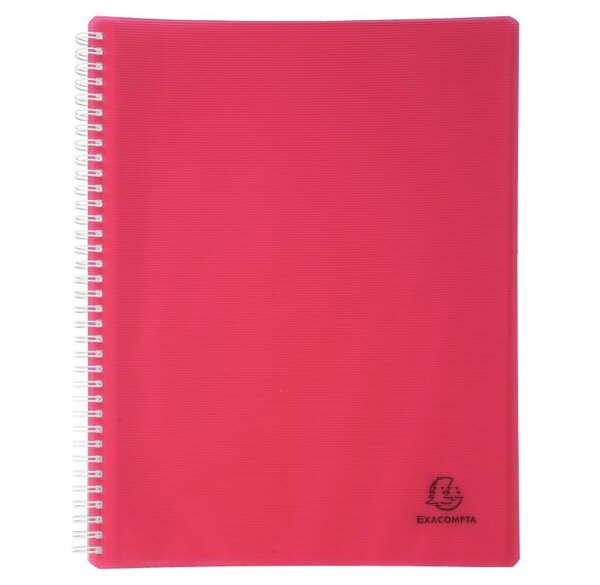 Porte vues reversible polypropylène rigide Linicolor® 60 vues A4 Aléatoire EXACOMPTA