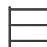 vidaXL Cadre de lit métal sans matelas avec pied de lit noir 135x190cm