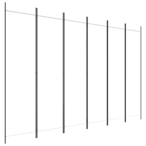 vidaXL Cloison de séparation 6 panneaux Blanc 300x200 cm Tissu