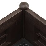 vidaXL Lit surélevé de jardin PP Moka 100x43x35 cm