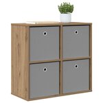 vidaXL Buffet avec tiroir Chêne artisanal 68 5 x 32 x 67 cm