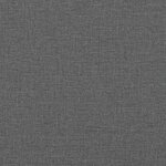 vidaXL Cadre de lit Dover gris foncé 183x213 cm tissu