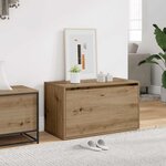 vidaXL Banc d'entrée 80x40x45 cm chêne artisanal bois d'ingénierie