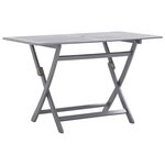 vidaXL Ensemble à manger de jardin 5 Pièces Bois d'acacia massif Gris