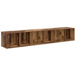 vidaXL Ensemble meuble TV 2 Pièces Bois Ancien 37 x 35 x 107 cm