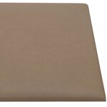 vidaXL Panneaux muraux 12 Pièces Cappuccino 60x30 cm Similicuir 2 16 m²