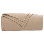 vidaXL Couvertures à jeter 24 Pièces Camel 200 x 150 cm Toison