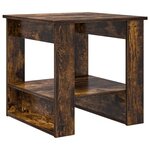 vidaXL Table basse Chêne fumé 51 x 50 x 50 cm Bois d'ingénierie