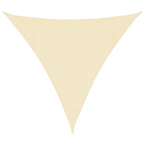 vidaXL Voile d'ombrage 160 g/m² Crème 3x3x3 m PEHD