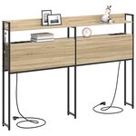vidaXL Tête de lit avec étagère Chêne sonoma 160 cm Bois d'ingénierie