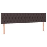 VidaXL Cadre de lit ottoman avec matelas marron foncé 180x200 cm tissu