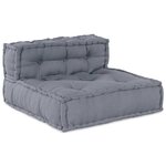 vidaXL Coussin 4 Pièces Gris 70 x 70 x 54 cm Polyester