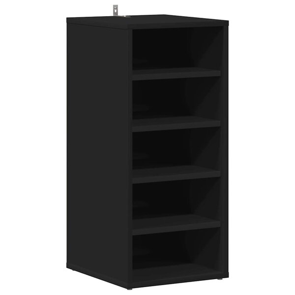 vidaXL Armoire à chaussures Noir 31 5x35x70 cm Aggloméré