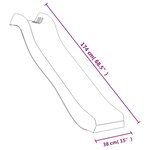 Vidaxl toboggan/balançoires pour maisonnette de jeu bleu polypropylène