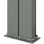 vidaXL Auvent latéral rétractable Rouge 220x1000 cm