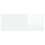 vidaXL Tête de lit Blanc brillant 200x1 5x80 cm Bois d'ingénierie
