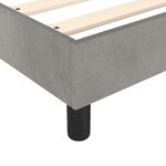 vidaXL Sommier à lattes de lit et matelas Gris clair 140x190cm Velours