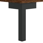 vidaXL Table basse Chêne marron 50x50x40 cm Bois d'ingénierie