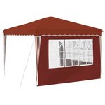 vidaXL Tente de fête pop-up 288 x 288 x 245 cm Terre cuite