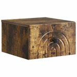 vidaXL Cabinet de chevet mural 2 pc Chêne fumé 33 x 34 5 x 20 cm